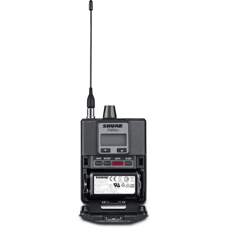 Shure P9RA+ Rechargeable Wireless Bodypack Receiver, G7: 506 to 542MHz