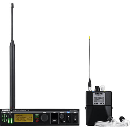 Shure SM 900 Wireless Personal Monitor System w/P9T Transmitter, SE425 Earphones H21: 542-578MHz