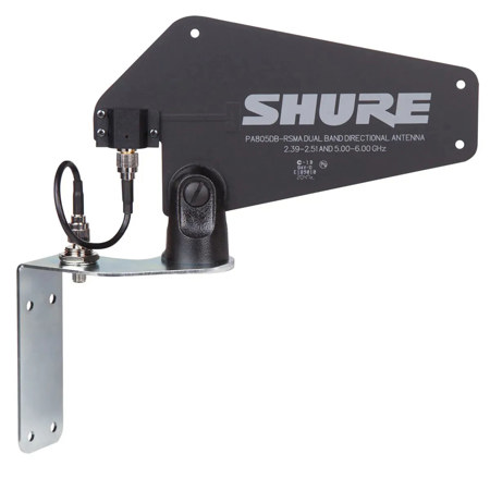 SHURE PA805DB-RSMAとケーブル Shure PA805DB-RSMA Dual Band Passive Directional Antenna, 2.4/5.8