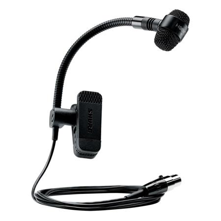 Shure PGA98H Clip-On Cardioid Condenser Gooseneck Instrument Microphone with TA4F Connector