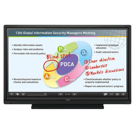 Sharp PN-L603A 60" Edge Lit LED Interactive Display System, Touch Pen Software