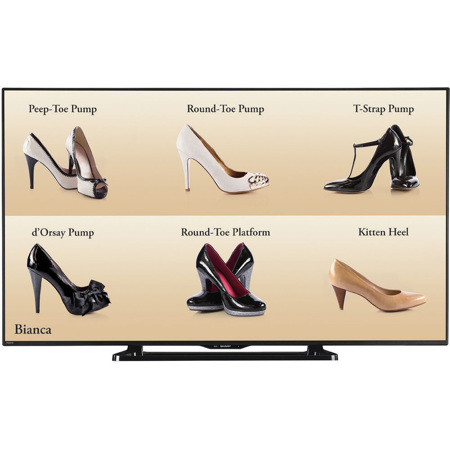 Sharp PN-LE601 60" Class Brilliant HD Commercial LED TV with 300 Cd/m2 Bright