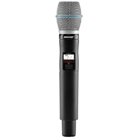 Shure QLXD2 Wireless Handheld Microphone Transmitter with BETA 87A Capsule J50A: 572-616MHz