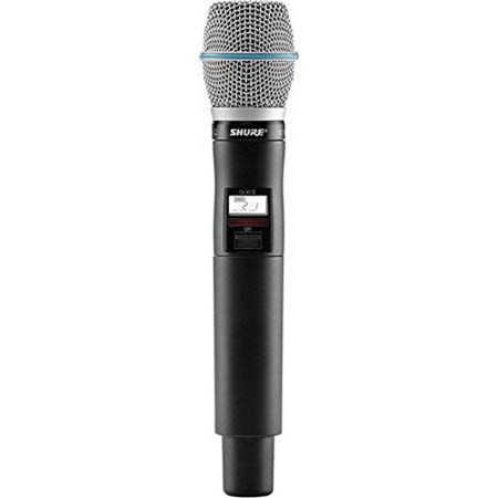 Shure QLXD2 Wireless Handheld Microphone Transmitter with BETA 87C Capsule J50A: 572-616MHz