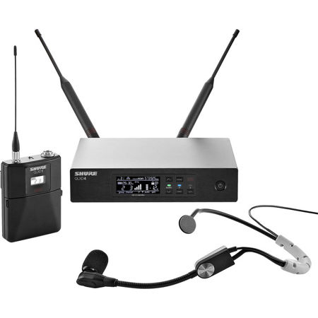 Shure QLXD14/SM35 Headworn Wireless Microphone System, V50: 174.120-215.820 MHz
