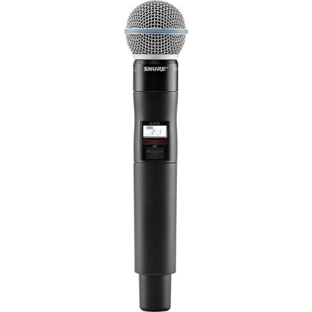Shure QLXD2 Wireless Handheld Microphone Transmitter with Beta 58A Capsule V50: 174-216MHz