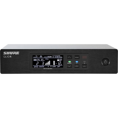 Shure QLXD4 Half-Rack Digital Wireless Receiver V50: 174-216MHz