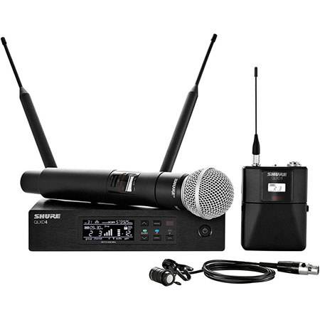 Shure QLXD124/85 Handheld and Lavalier Combo Wireless Mic System