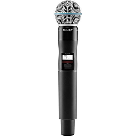Shure QLXD2 Wireless Handheld Microphone Transmitter with Beta 58A Capsule H50: 534-598MHz