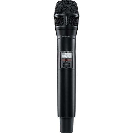 Shure QLXD2/N8 Digital Wireless Handheld Transmitter with N8 Mic Capsule, Black Supercardioid G50: 470-534MHz
