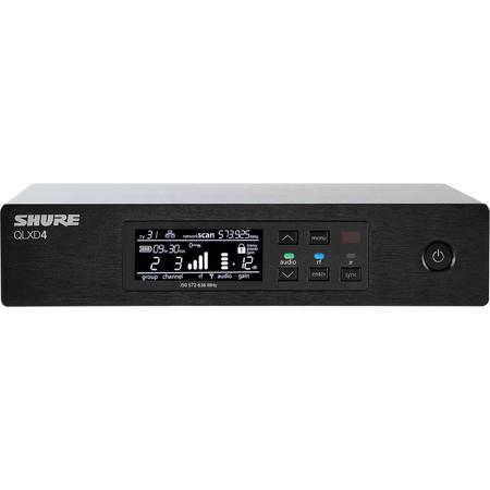 Shure QLXD4 Half-Rack Digital Wireless Receiver G50: 470-534MHz