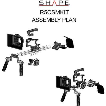 Shape Shoulder Mount System w/Matte Box and Follow Focus Kit for Canon R5C/R5/R6