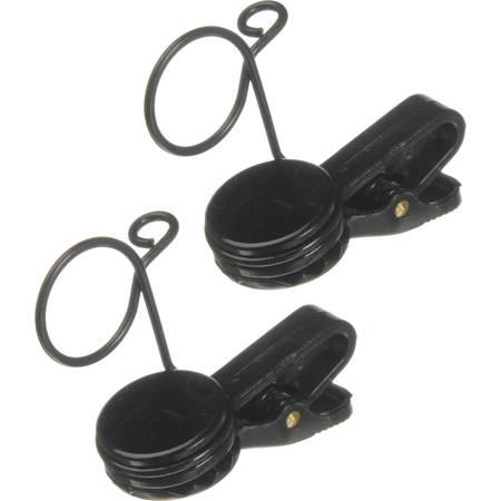Shure RK183T1 Single Tie-Clips for MX183, MX184, MX185, WL183, WL184 & WL185 Lavalier Microphones, Set of 2