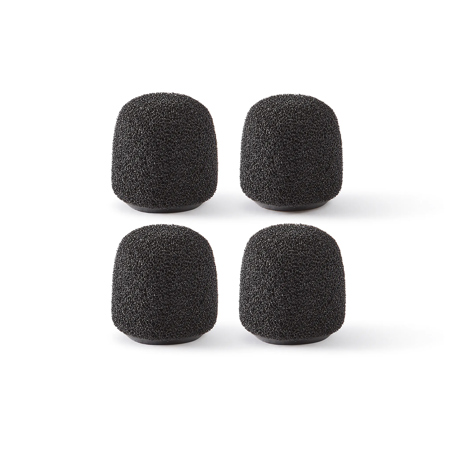Shure Snap-Fit Foam Windscreen, Set of 4 Black