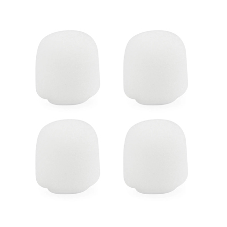 Shure Snap-Fit Foam Windscreen, Set of 4 White