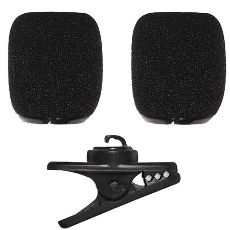 Shure RK378 Replacement Accessory Kit for SM35 Headset Microphone, Includes Clip and 2x Snap-Fit Foam Windscreens