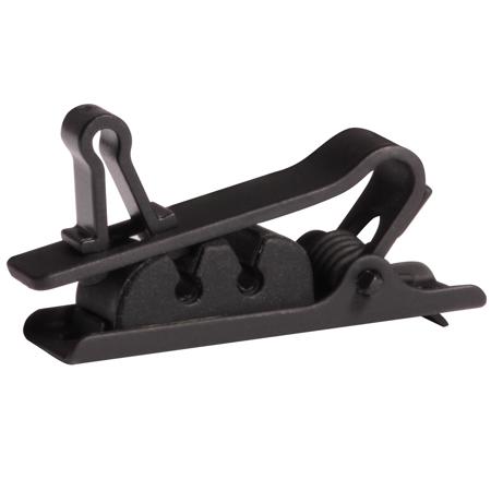 Shure Single Tie Clip for TwinPlex Lavalier Microphones, Black, 3-Pack