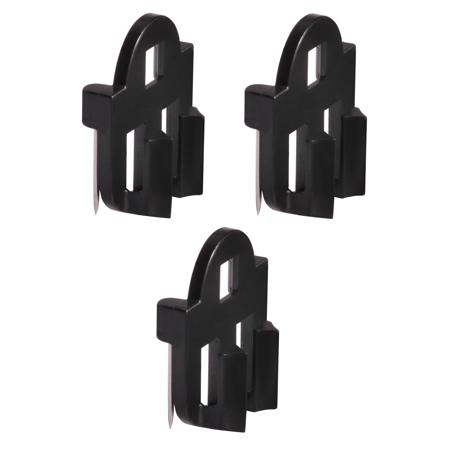 Shure Vampire Sticky Mount for TwinPlex Lavalier Microphones, Black, 3-Pack