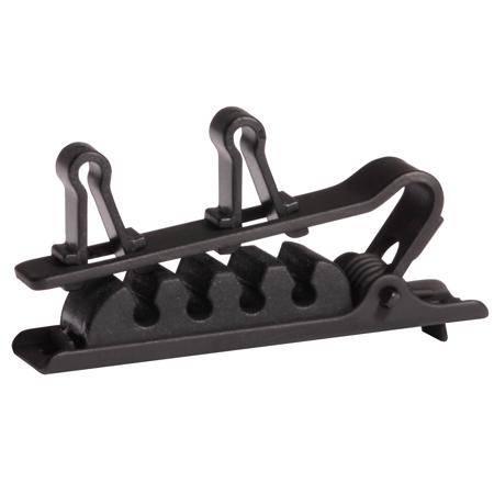 Shure Dual Tie Clip for TwinPlex Lavalier Microphones, Black, 3-Pack