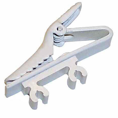 Shure RPM504 Single and Dual Tie Clips, White (Contains Two of Each)
