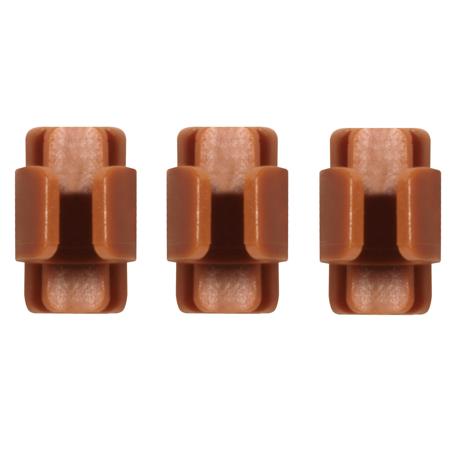 Shure Headset Cable Clip for TwinPlex TH53, Cocoa, 3 Pack