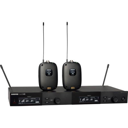 Shure SLXD14D 2-Ch Digital Wireless Instrument System with 2x WA305 Cable H55: 514-558MHz