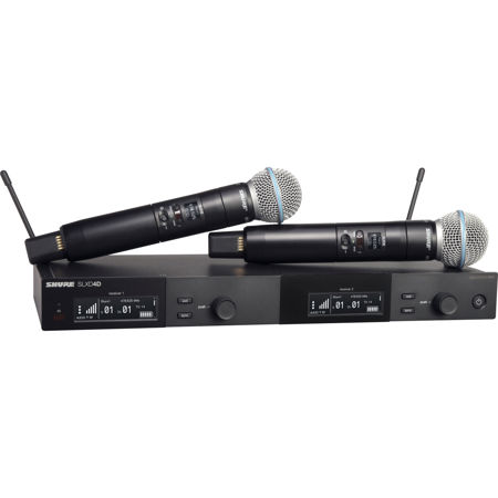 Shure SLXD24D/B58 2-Channel Digital Wireless Vocal System w/Beta 58 Mic Capsule H55: 514-558MHz