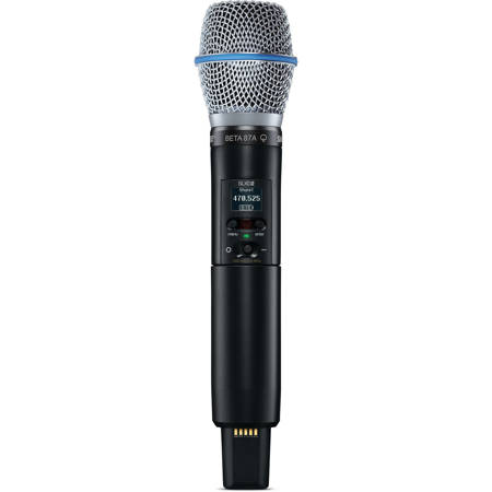 Shure SLXD2/B87A Handheld Digital Wireless Transmitter with Beta 87A Microphone Capsule, G58: 470-514MHz