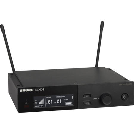 Shure SLXD4 Single-Channel Digital Wireless Receiver G58: 470-514MHz