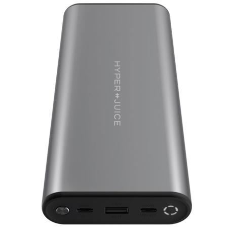 Sanho HyperJuice HJ307 27000mAh 130W Dual USB-C PD/QC Battery Pack, Space Gray