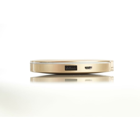 Sanho HyperJuice Pearl Mirror with USB Rechargeable Battery Pack, Gold
