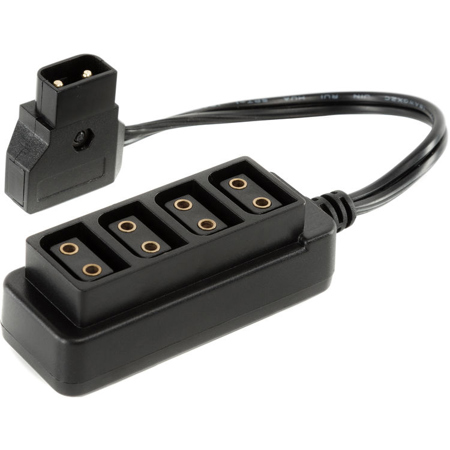 Shape D-Tap Male to 4x D-Tap Female Splitter Cable