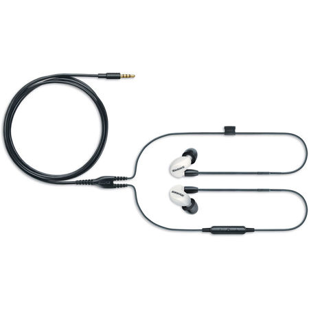 Shure SE215 Special Edition Earphones with Remote & Mic Cable, White