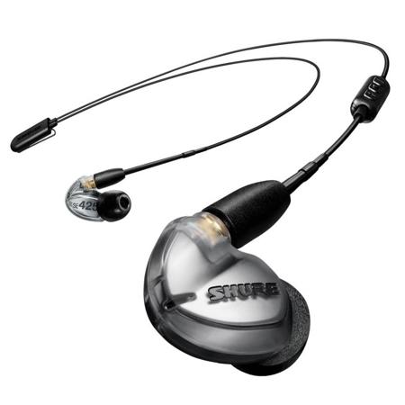 Shure SE425 Wireless In-Ear Earphones with RMCE-BT2 and RMCE-UNI Cables, Silver