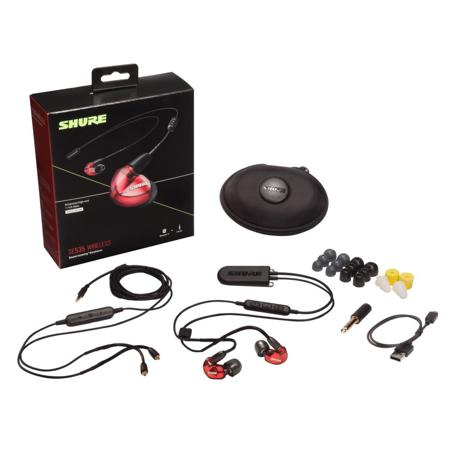 Shure SE535 Wireless Special Edition Earphones, RMCE-BT2 & RMCE-UNI Cables, Red