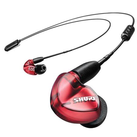 Shure SE535 Wireless Special Edition Earphones, RMCE-BT2 & RMCE-UNI Cables, Red