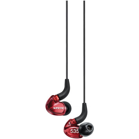 Shure SE535 Limited Edition Earphones with Bluetooth, Remote/Mic Cables, Red