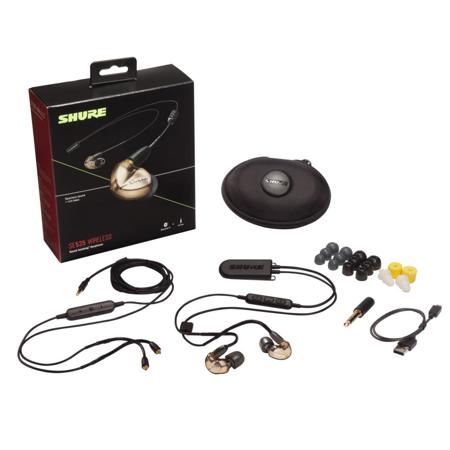 Shure SE535 Wireless In-Ear Earphones with RMCE-BT2 and RMCE-UNI Cables, Bronze