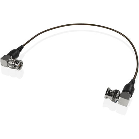 Shape 12" Skinny 90-Degree BNC Cable, Black