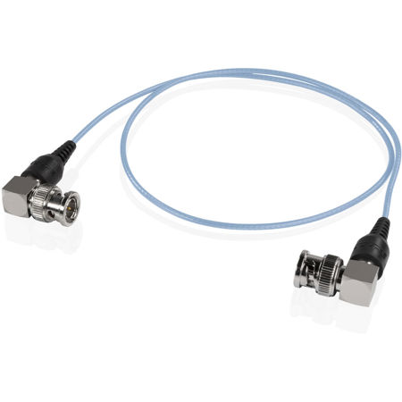 Shape 24" Skinny 90-Degree BNC Cable, Blue
