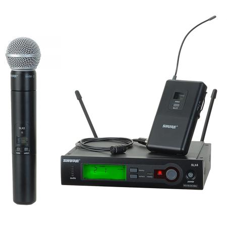 Shure SLX124/85/SM58-J3 Combo Wireless Microphone Combo System, G4/470-494 MHz
