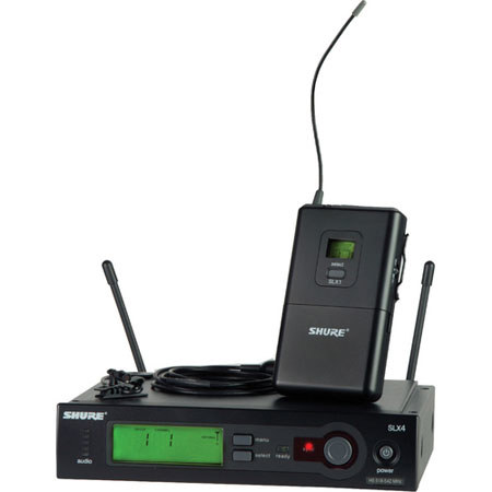 Shure SLX14/150/C-G4 Wireless Microphone System, G4/470-494MHz Frequency Range