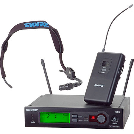 Shure SLX14/WH30-J3 SLX Standard Series Wireless Dual Mixed Microphone System