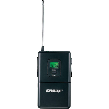 Shure SLX1 Wireless Bodypack Transmitter G4: 470 to 494 MHz