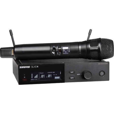Shure SLXD24/N8 Single-Channel Digital Wireless Vocal System with N8 Microphone Capsule, Black