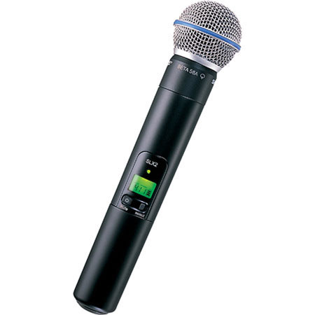 Shure SLX2/BETA58=-J3 Handheld Transmitter with Beta 58A Mic