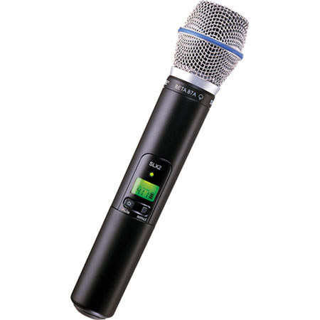 Shure SLX2/BETA87A=-L4 Handheld Transmitter with Beta 87A Mic