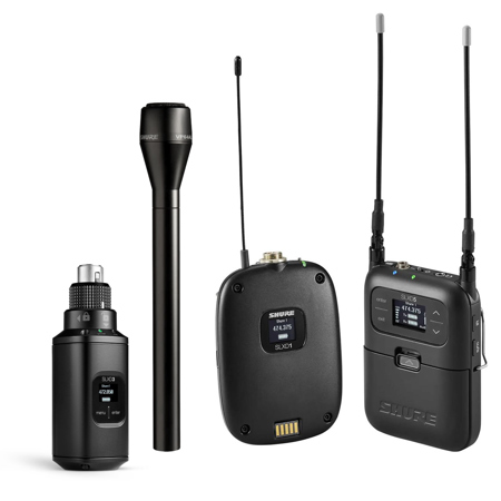 Shure SLXD15/UL4B Mic System w/UL4B Lav, VP64AL HH Mics and SLXD3 Tx, 514-558MHz