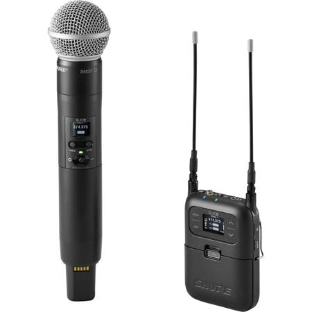 Shure SLXD25/SM58 Portable Digital Wireless Handheld Microphone System G58: 470-514MHz