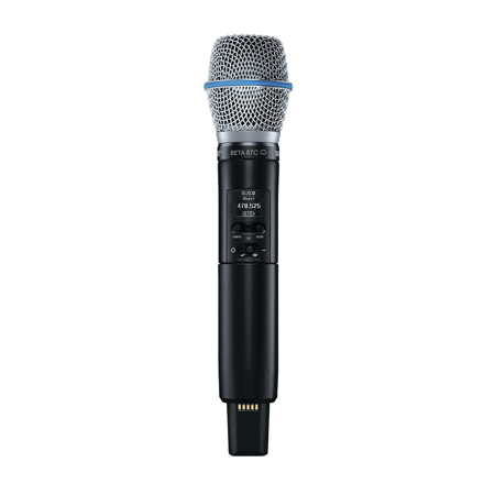 Shure SLXD2/B87C Digital Wireless Handheld Tx w/B87C Mic Capsule,G58: 470-514MHz